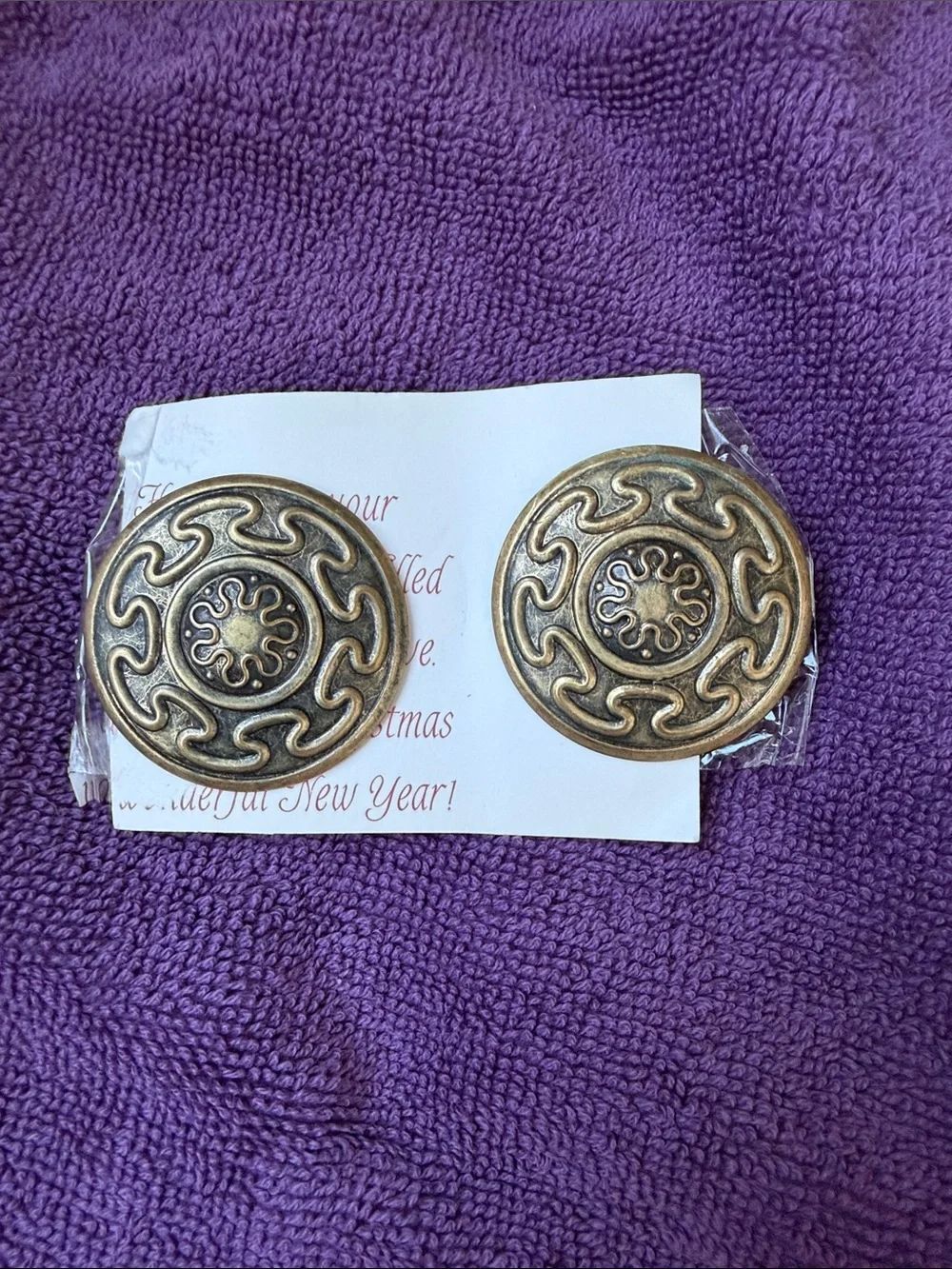 Vintage-Inspired Gold-Tone Decorative Hair Clips - Set of 2
